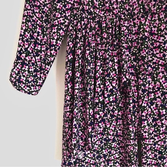 Zara Pink Floral Flare Pants And Boho Asymmetric Peplum Blouse 2 Piece Set EUC - Picture 12 of 16